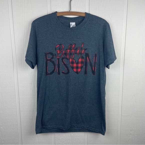 Gildan Softstyle Buffalo Bison T-Shirt Size Small - Picture 1 of 5